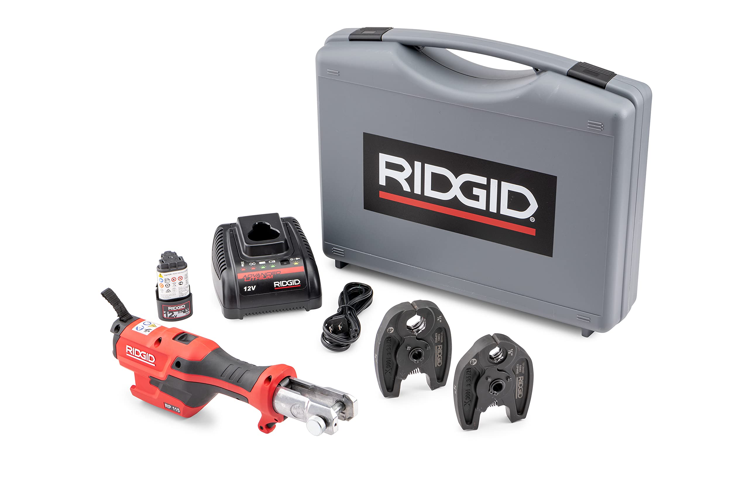 Ridgid 72553 Model RP 115 Mini Press Tool and Battery Kit with 1/2