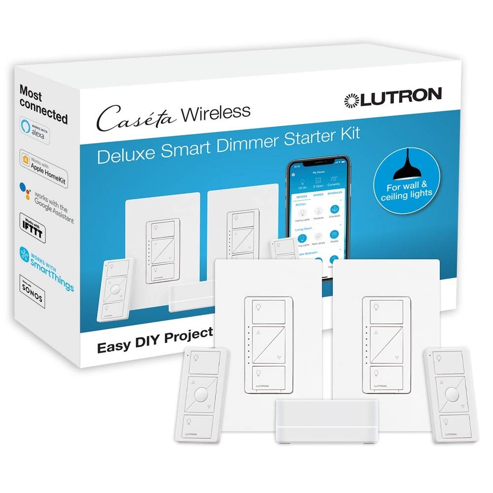 Lutron Комплект умных диммерных переключателей Casta Deluxe с Casta Smart Hub