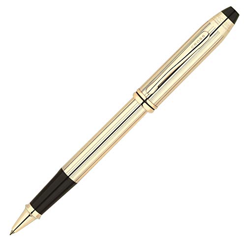 Cross Ручка-роллер Townsend 10KT с золотым наполнением (катаное золото) Selectip
