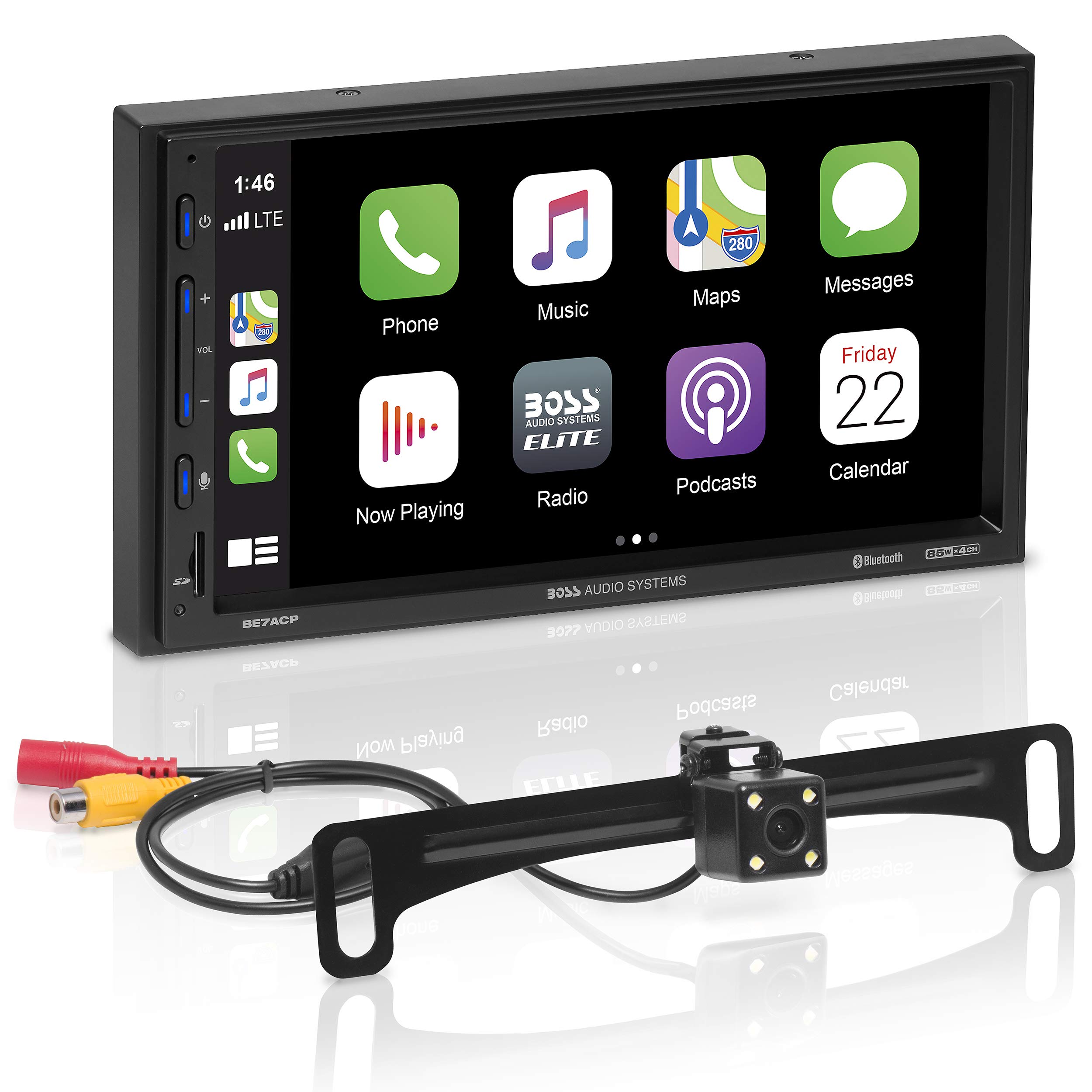 BOSS Audio Systems Автомобильный мультимедийный проигрыватель Systems Elite с Apple CarPlay Android Auto