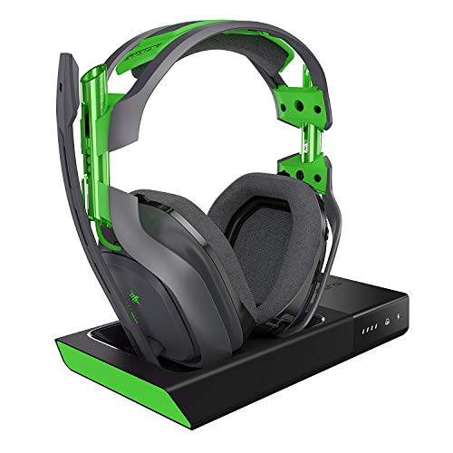 ASTRO Gaming Беспроводная игровая гарнитура A50 Dolby — черный/зеленый — Xbox One и ПК