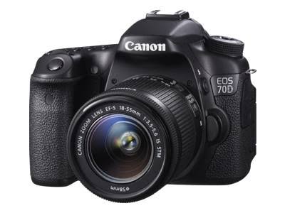 Canon Цифровая зеркальная фотокамера EOS 70D с объективом STM 18-55 мм