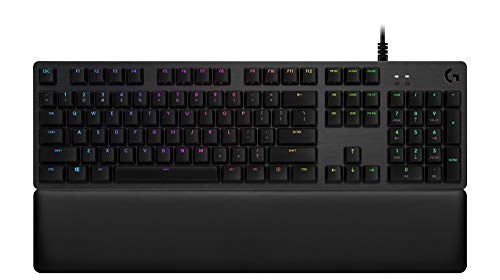 Logitech G Механическая игровая клавиатура G513 с RGB-подсветкой и переключателями GX Blue Clicky Key (углерод)