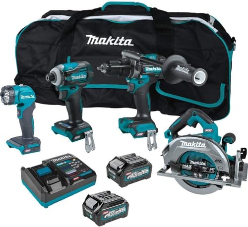 Makita 40V max XGT® Brushless Cordless 4‑Pc. Combo Kit (2.5Ah/4.0Ah)