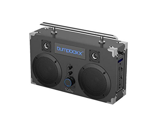Bumpboxx Bluetooth Boombox Ultra NYC Граффити | Ретро Бумбокс с динамиком Bluetooth | Перезаряжаемый Bluetooth-динамик