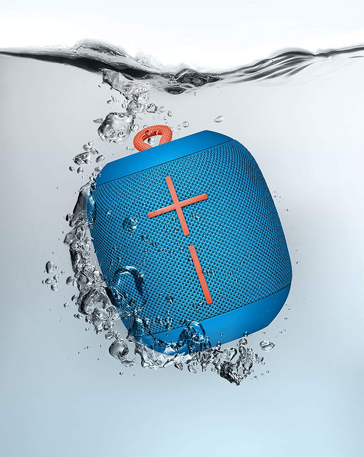 Logitech Ultimate Ears WONDERBOOM Portable Bluetooth Speaker - IPX7 Waterproof - 10 часов автономной работы - Subzero Blue