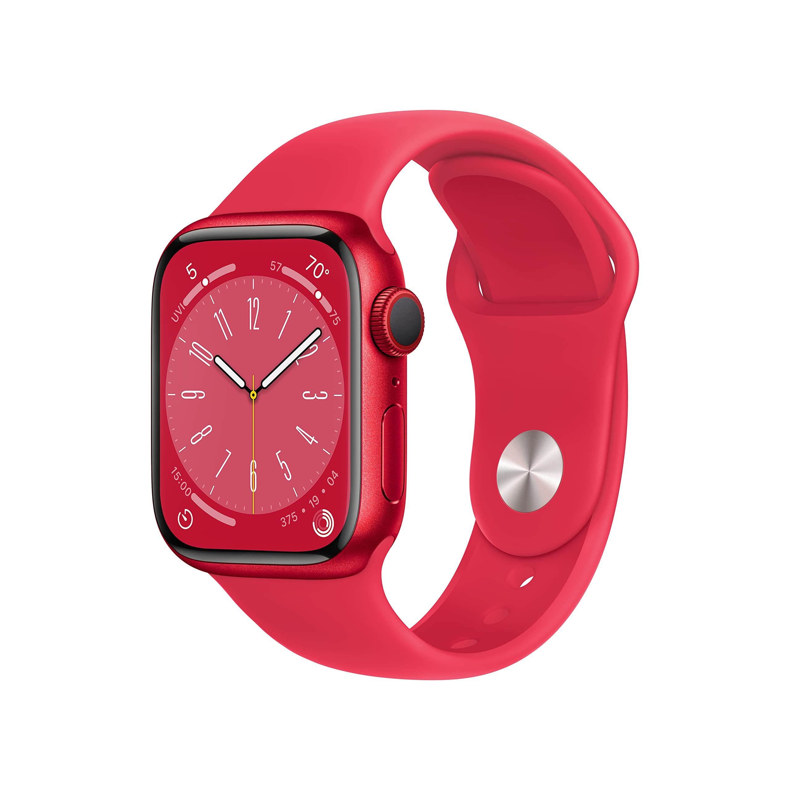 Apple Смарт-часы Watch Series 8 [GPS + Cellular 45 мм] в алюминиевом корпусе со спортивным ремешком