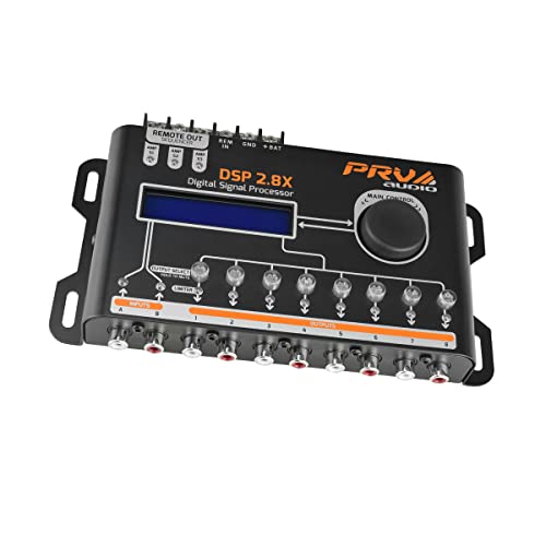  PRV AUDIO DSP 2.8X Автомобильный аудиокроссовер и эквалайзер 8-канальный цифровой сигнальный процессор DSP с секвенс...
