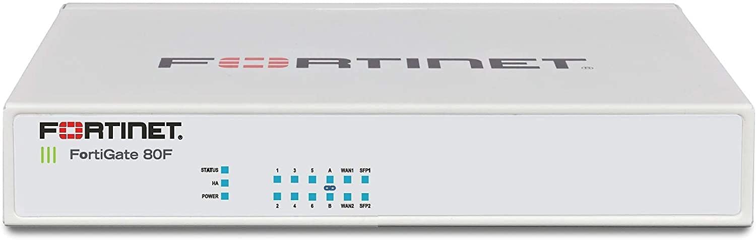 Fortinet, Inc Фортинет FortiGate 80F | Пропускная способность межсетевого экрана 10 Гбит/с | Защита от угроз 900 Мбит/с