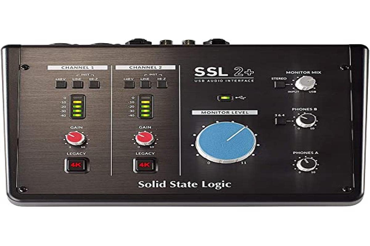 SSL 2+ 2 входа/4 выхода USB-C аудиоинтерфейса