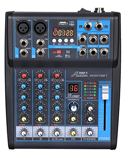Audio 2000S Audio2000'S AMX7303 - профессиональный четырехканальный аудиомикшер с USB и DSP-процессором