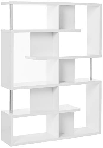 Coaster Home Furnishings 5-уровневый книжный шкаф белого и хромированного цветов