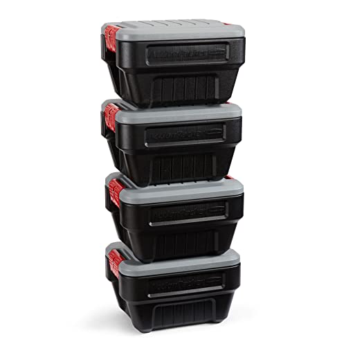 Rubbermaid ActionPacker ActionPacker 8 галлонов Запираемый контейнер для хранения с крышкой