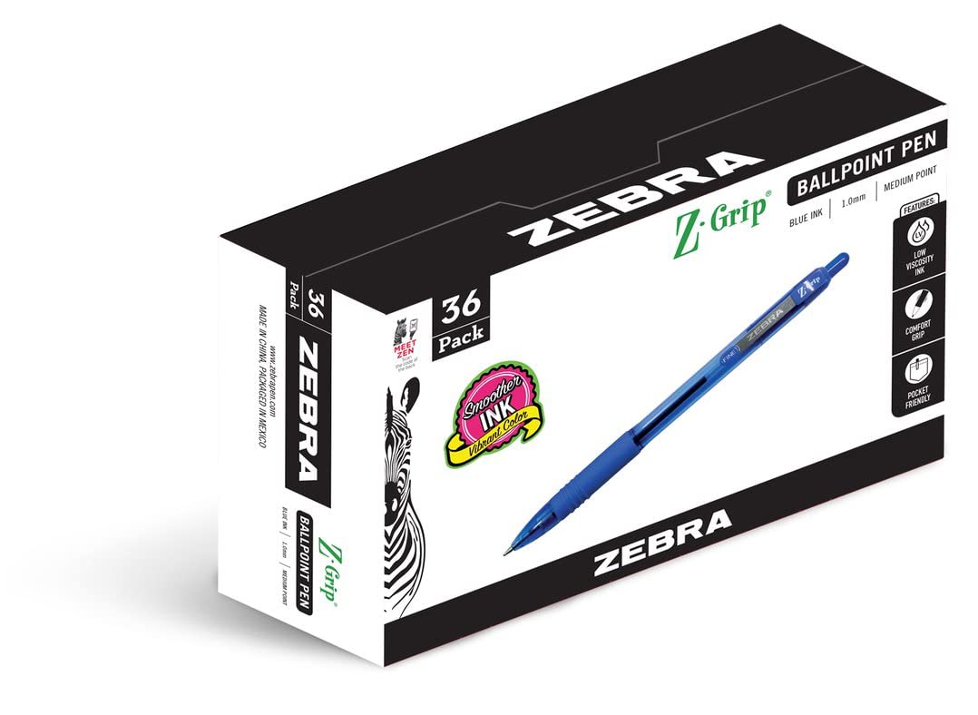 Zebra Pen Выдвижная шариковая ручка Z-Grip