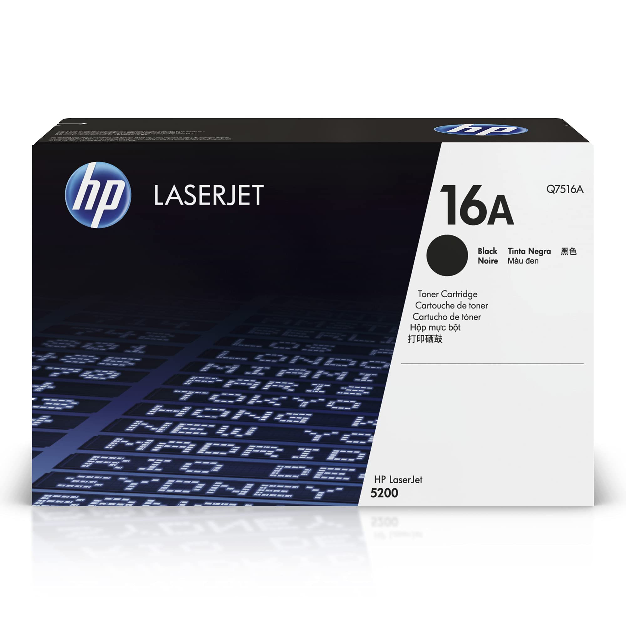 HP Оригинальный картридж с черным тонером 16A | Работает с LaserJet серии 5200 | Q7516A