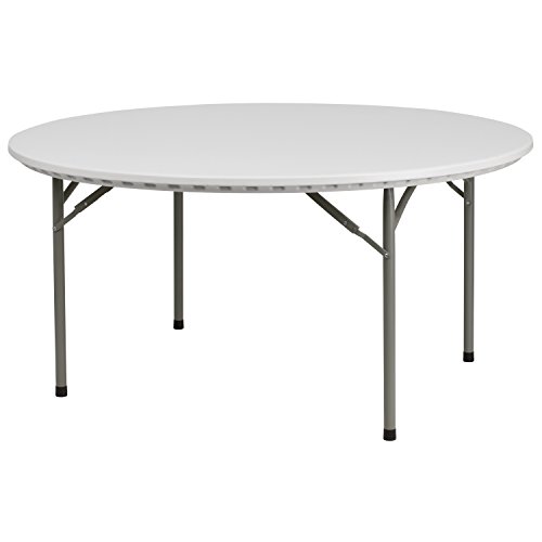 Flash Furniture 60-дюймовый круглый гранитный пластиковый складной стол