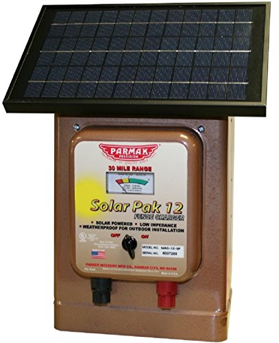 Parmak Magnum Solar-Pak 12 Низкоимпедансное 12-вольтовое зарядное устройство для электрического забора с радиусом дейст...