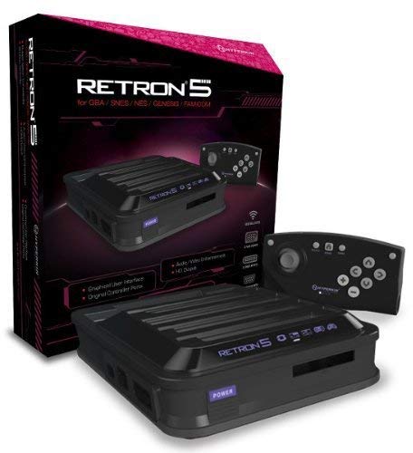  Hyperkin RetroN 5: игровая консоль HD для Game Boy Advance / Game Boy Color / Game Boy / Super NES / NES / Super Famicom / Famicom / Genesis / Mega Drive / Sega Master System (чер...
