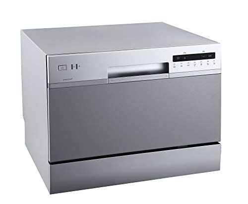 EdgeStar Портативная настольная посудомоечная машина DWP62SV на 6 мест с рейтингом Energy Star — серебристая