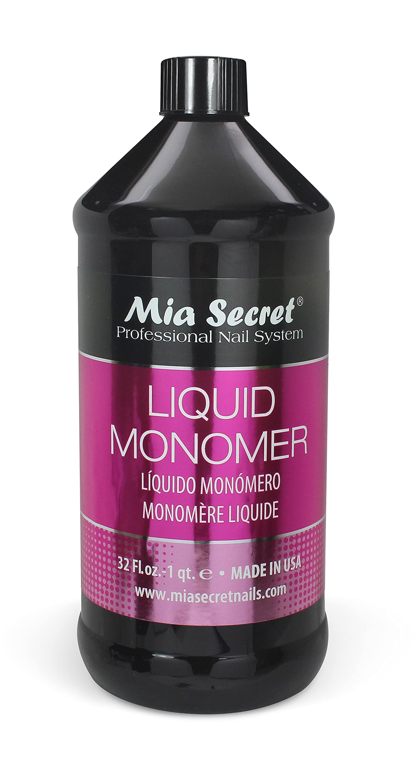  Mia Secret Жидкий мономер на 32 унции - профессиональная акриловая жидкость для ногтей для акриловой пудры - мономер...