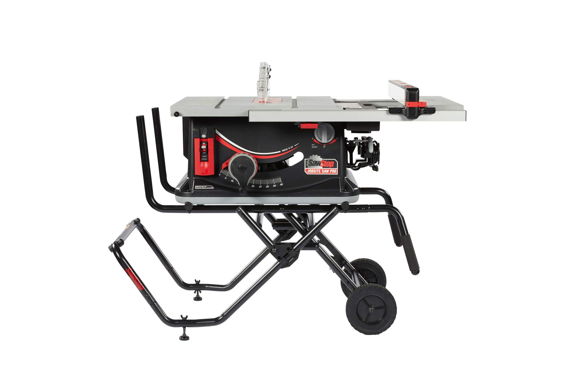 SawStop 10-Inch Jobsite Saw Pro with Mobile Cart Assemb...