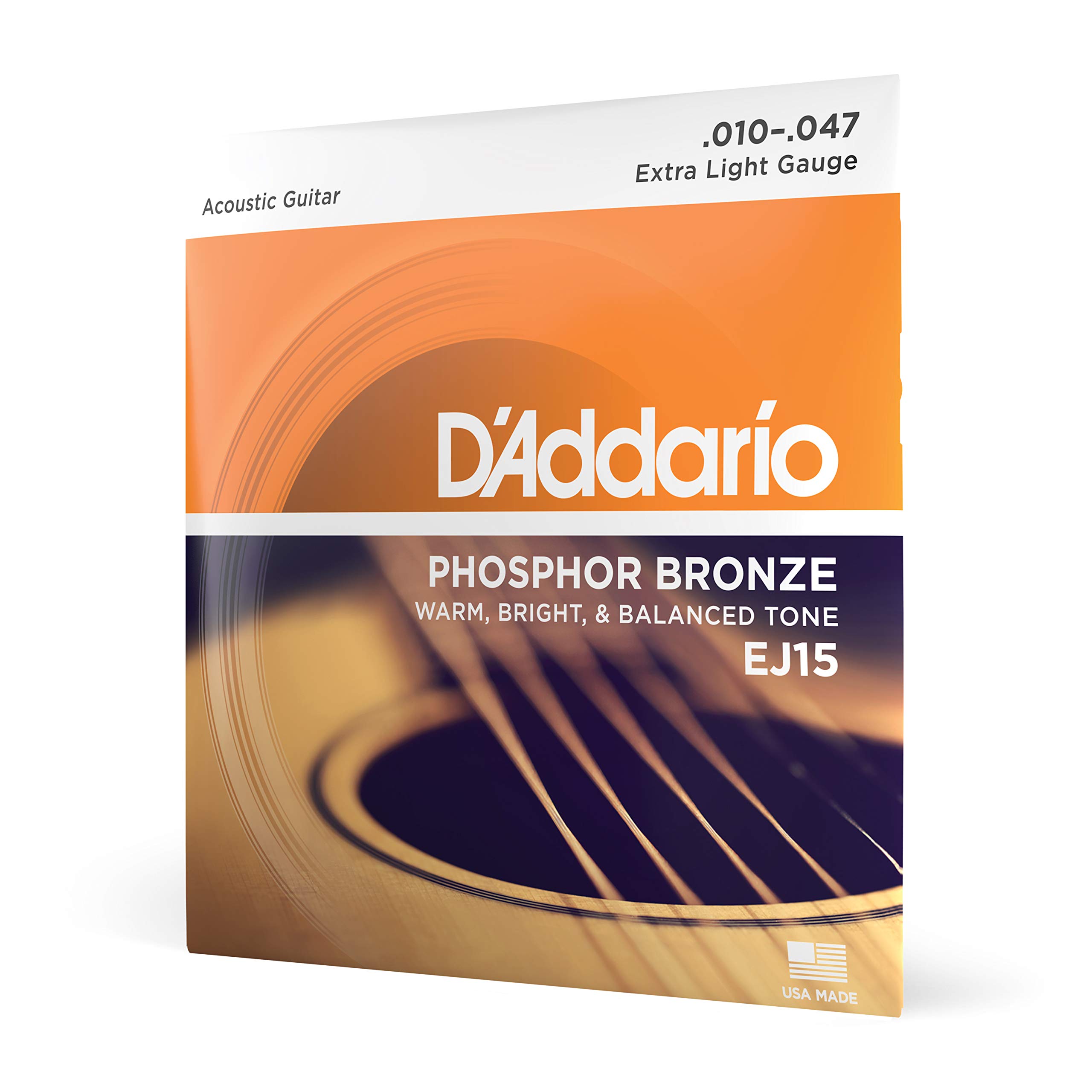 D'Addario Струны для гитары - Струны для акустической гитары из фосфористой бронзы