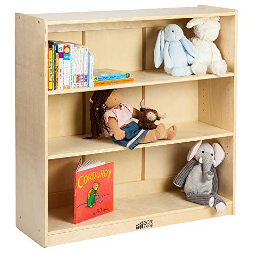ECR4Kids 36 in H Birch Bookcase with Adjustable Shelves...