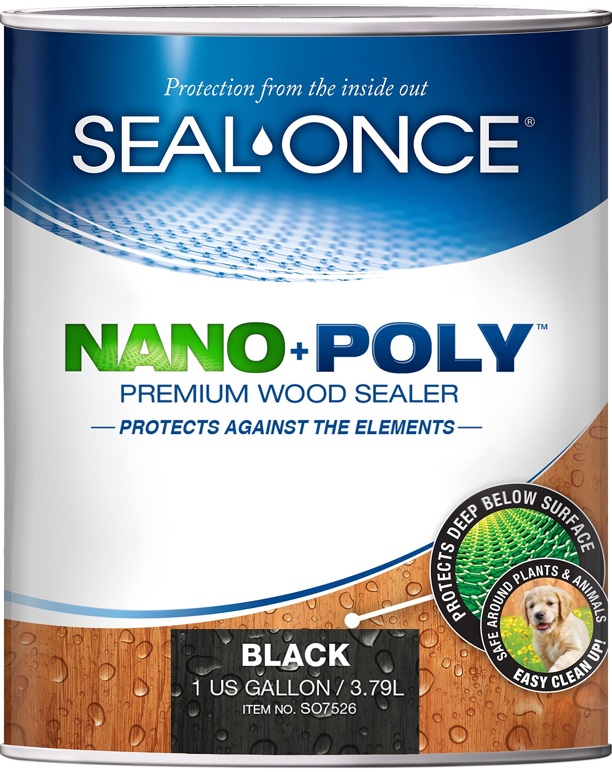 Seal-Once Nano+Poly проникающий герметик для дерева с полиуретаном - водостойкий герметик премиум-класса