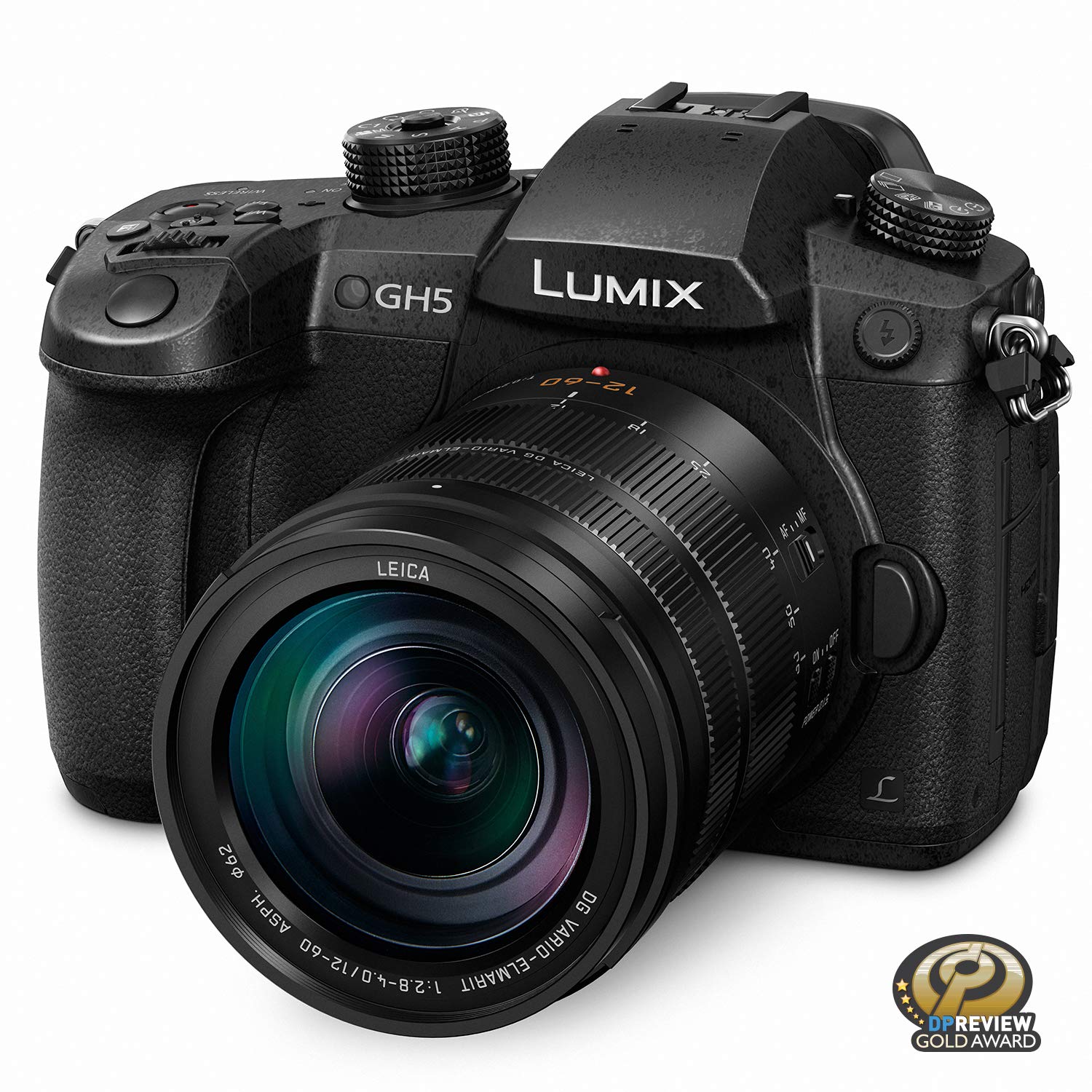 Panasonic Беззеркальная камера LUMIX GH5 4K с объективо...