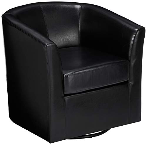 Great Deal Furniture Кожаное вращающееся клубное кресло Corley