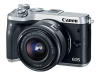 Canon EOS M6 (серебристый) EF-M 15-45mm f / 3.5-6.3 IS STM Комплект объектива