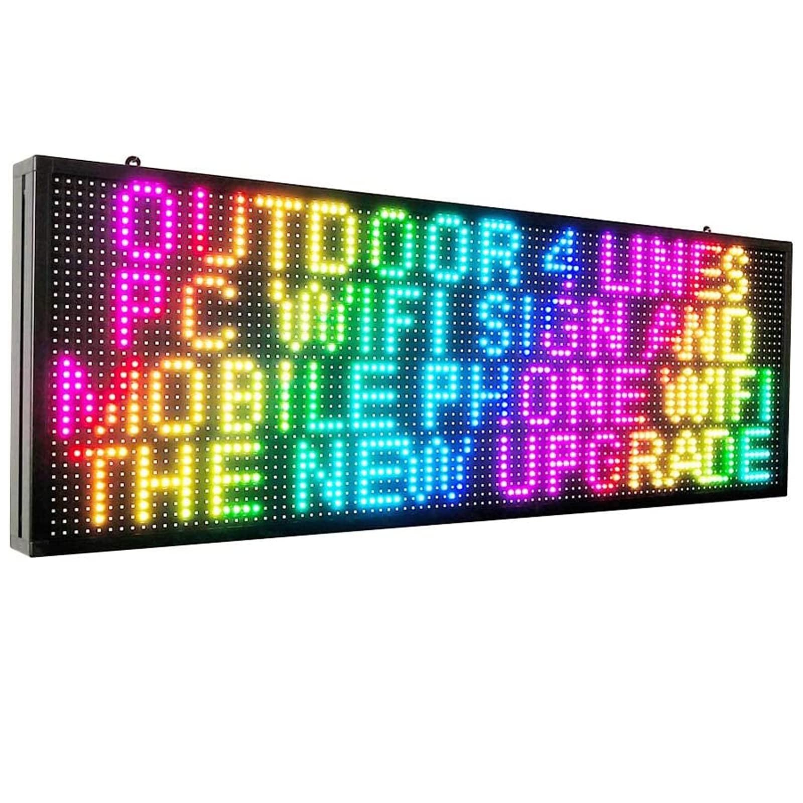  CHENGXIANGUANGDIAN CX CX P10 LED Sign with WiFi — Наружные полноцветные программируемые светодиодные вывески 39 x 14 дюймов с программируемым...