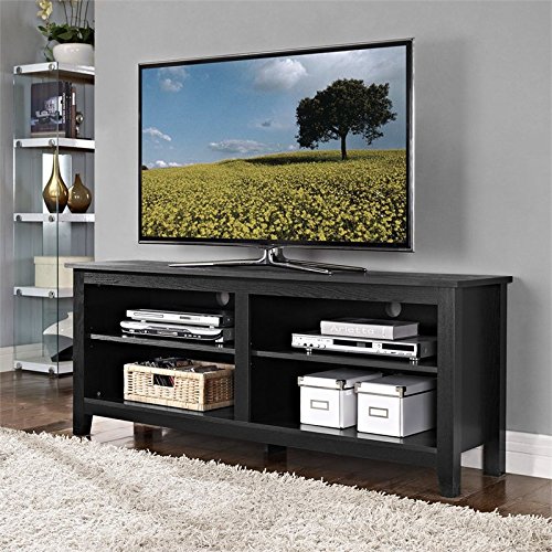 Walker Edison Furniture Company, LLC 58-дюймовая деревянная телевизионная консоль — черная