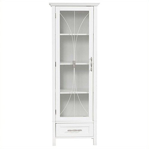 Elegant Home Fashions Льняной шкаф Delaney в белом цвете