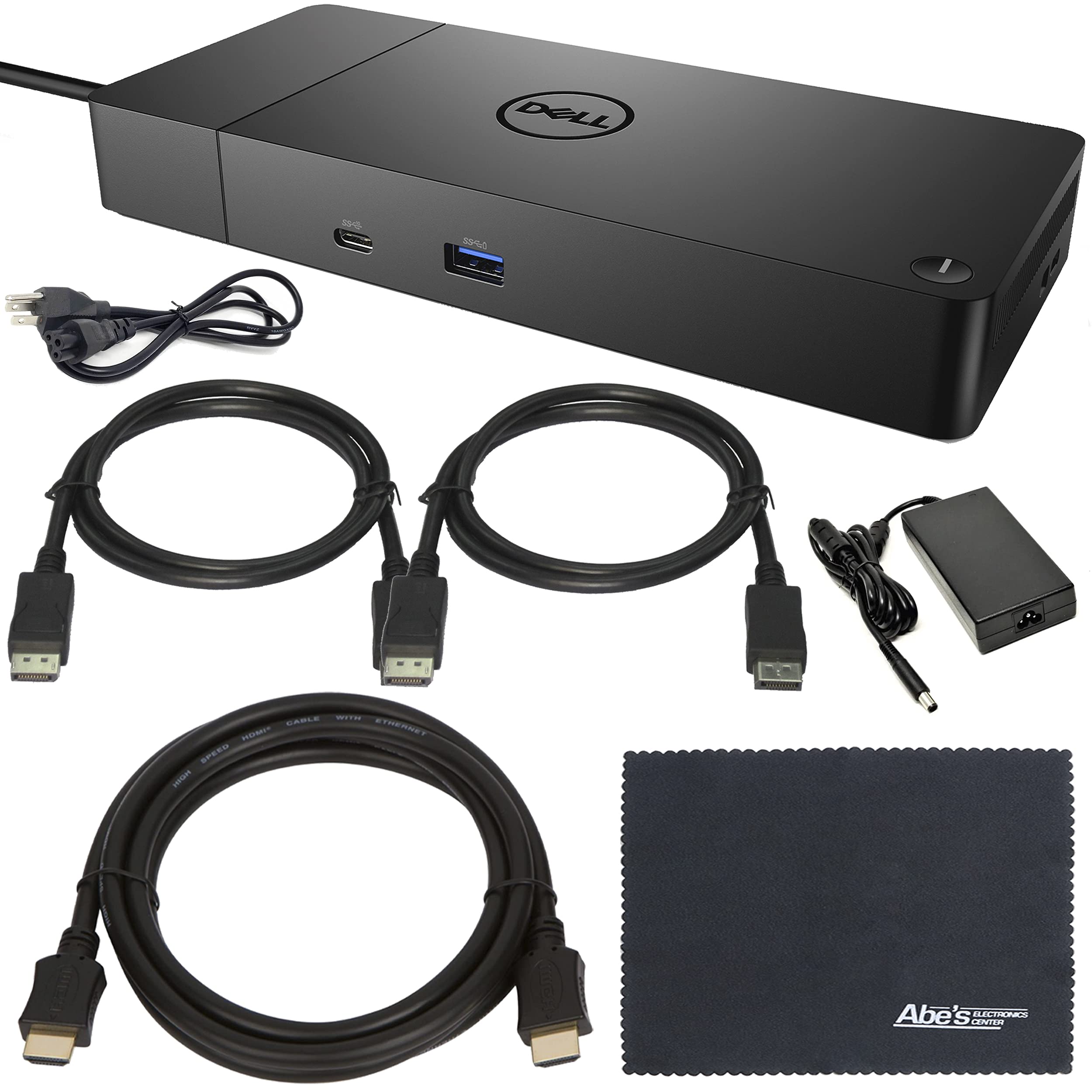  AOM Док-станция Dell Performance Dock WD 19S WD19S (WD19S130W) с адаптером питания 130 Вт + HDMI-кабель ZoomSpeed + 2 кабеля ZoomSpeed DisplayPort + стартовый...