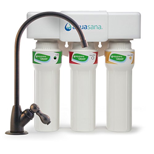  Aquasana 3-ступенчатая система фильтрации воды Claryum с максимальным потоком под раковиной - Фильтрация Claryum на кухне...