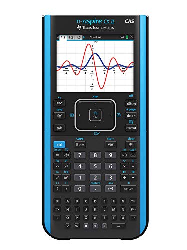 Texas Instruments Калькулятор цветных графиков TI-Nspire CX II CAS с программным обеспечением для учащихся (ПК/Mac)