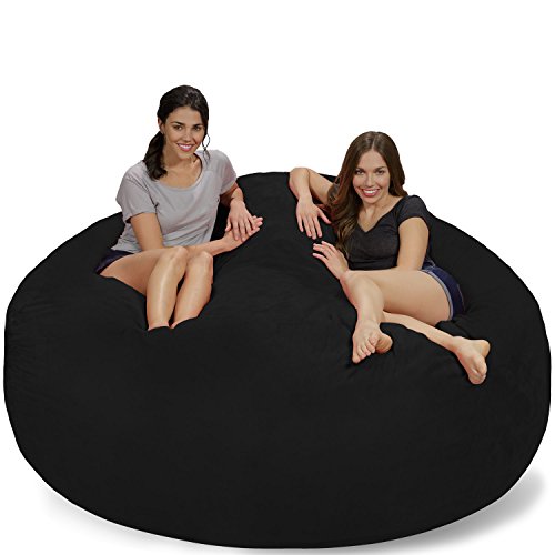  Chill Sack Кресло-мешок: гигантская 7-дюймовая мебель из пеноматериала с эффектом памяти - большой диван с чехлом...