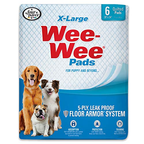  Four Paws Контроль запаха Wee-Wee с помощью подушечек для мочи Febreze Freshness для собак - Подушечки для собак и щенков для...