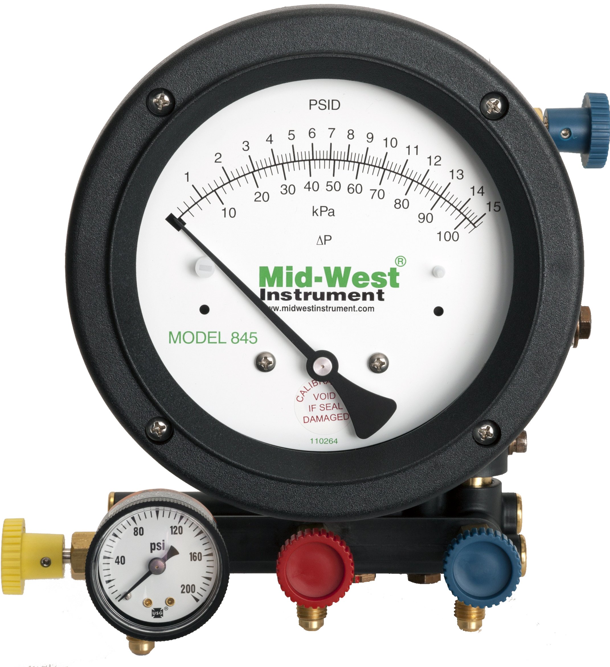 Mid-West Instrument Mid-West 845-5 5-Valve Backflow Test Kit, 18-1/2