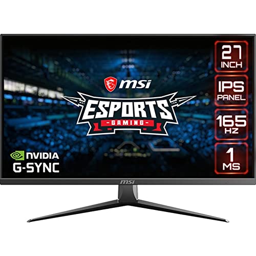 MSI FHD IPS Gaming Совместимость с G-Sync HDR Ready 1 мс 1920 x 1080 Частота обновления 165 Гц 27-дюймовый игровой монитор (Optix MAG2732)