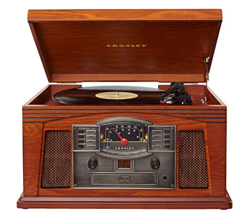 Crosley CR42D-PA Lancaster 3-Speed Turntable with Radio...