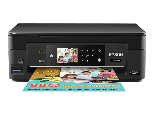 Epson Беспроводной цветной фотопринтер Expression Home XP-440 со сканером и копировальным аппаратом