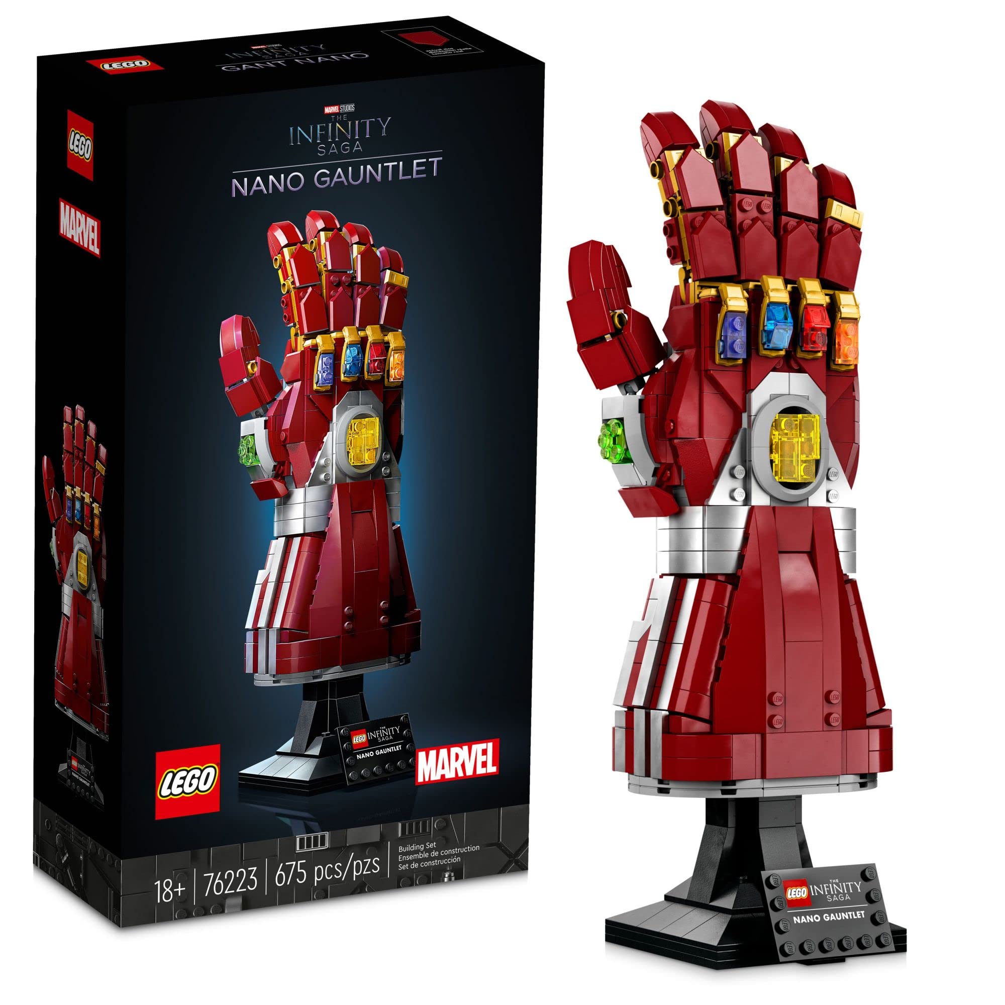 LEGO Набор Marvel Nano Gauntlet 76223 Iron Man для взрослых (680 деталей)