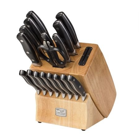 Chicago Cutlery Набор ножевых блоков Insignia2 из 18 предметов со встроенной точилкой для ножей