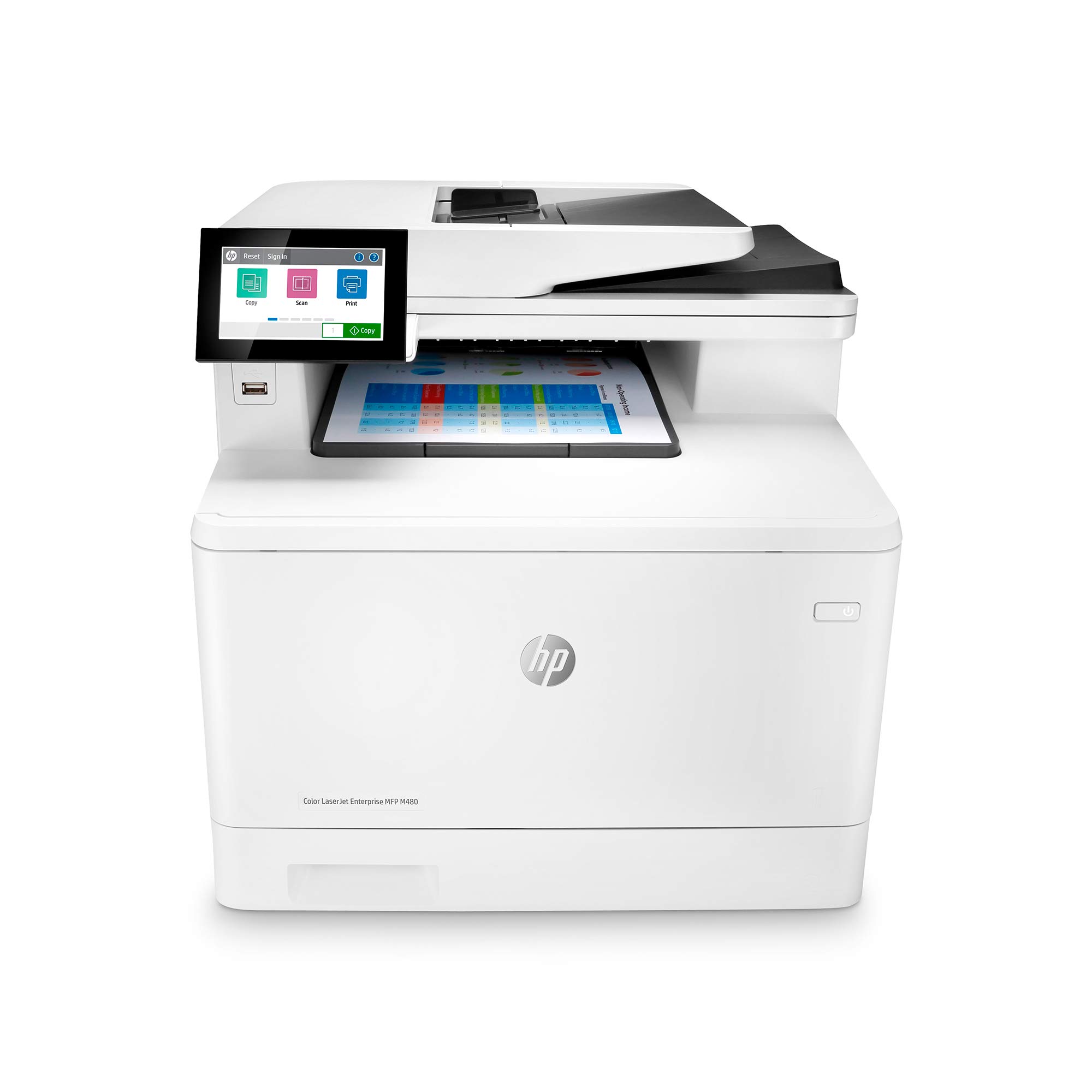 HP Цветной многофункциональный принтер Laserjet Enterprise M480f для двусторонней печати (3QA55A)