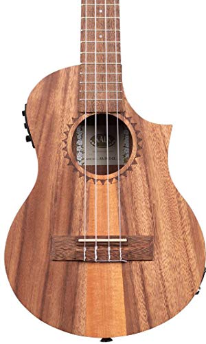  KALA Тенор-укулеле Tri-Top из тикового дерева со встроенным звукоснимателем CUTAWAY и эквалайзером и мягкой сумкой для...