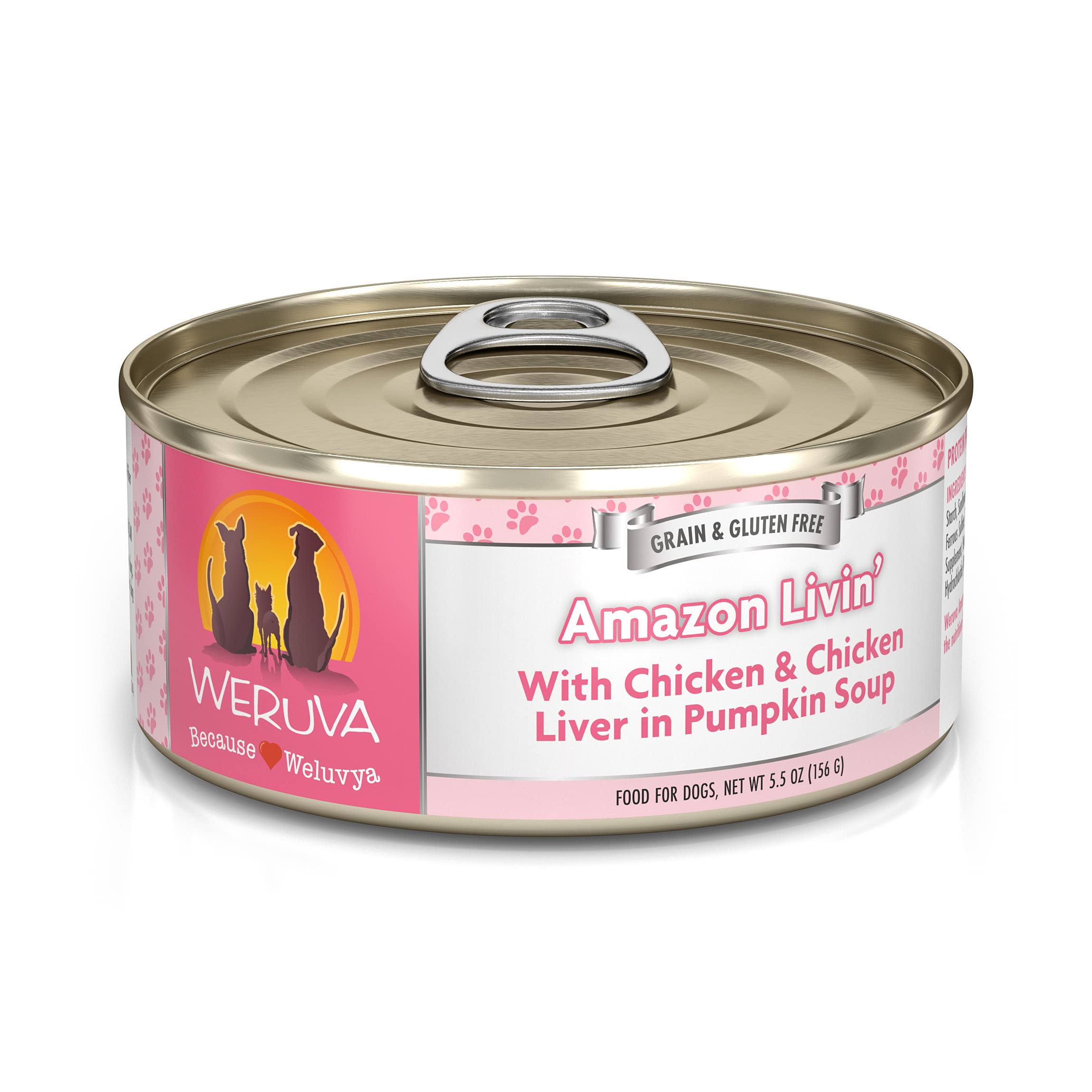  Weruva Полностью натуральный беззерновой консервированный влажный корм для собак - десять рецептов с измельче...