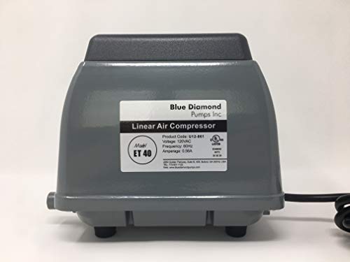 Blue Diamond Pumps Линейный мембранный воздушный насос Blue Diamond ET 40 для септиков или прудов
