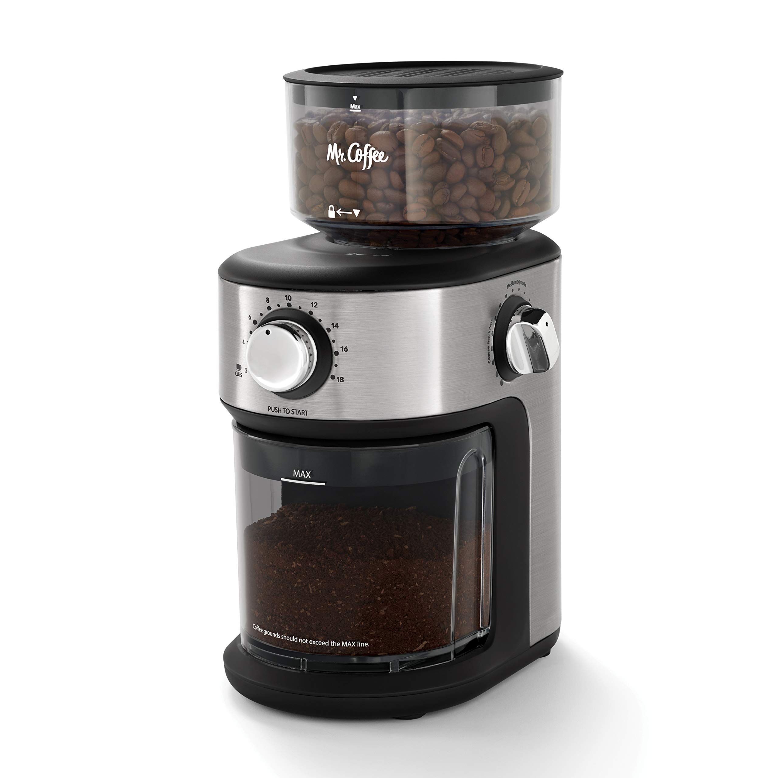 Mr. Coffee Автоматическая кофемолка Burr Mill с 18 специальными кофемолками